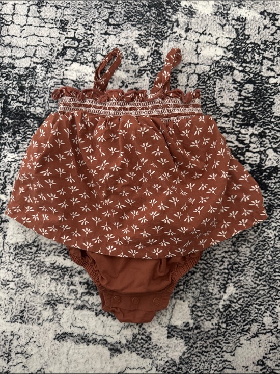Carter's Other - Carter's Rust Floral Diaper Cover Romper
